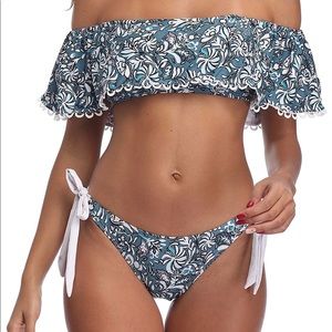 Women Off-Shoulder Two Piece Bikini Set